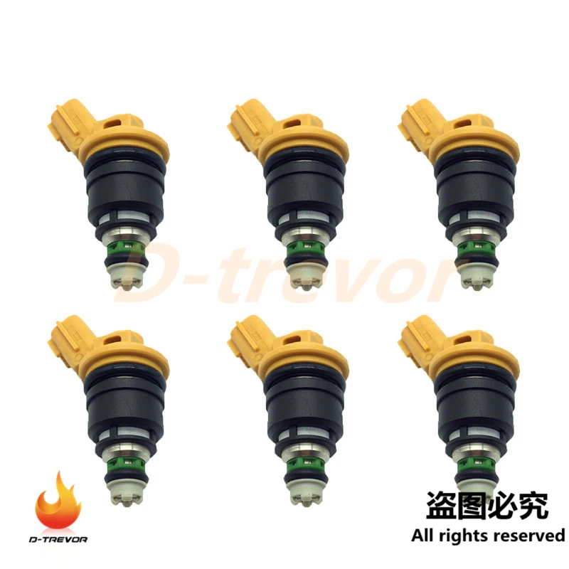 6pcs 550CC 16600-RR543 Fuel Injector For Nissan Skyline Silvia Fairlady S13 S14 S15 SR20DET