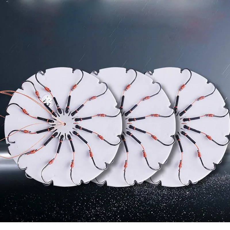 2pcs/Lot Carp Bait Fishhooks for Fishing Flap Explosion String Hook Prevent Winding PE Lines With Hose Carbon Steel Hooks Pesca