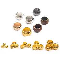 도매 100-500 개/몫 1.5/2/2.5/3/3.5/4mm 라운드 크림프 엔드 비즈 스토퍼 스페이서 DIY 쥬얼리 만들기 액세서리 느슨한 비즈
