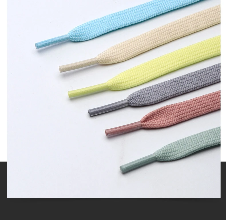 1 Paar Sneaker-Schnürsenkel, Schuhzubehör, Schnürsenkel für Schuhe, Unisex, flache Schnürsenkel, klassische Schnürsenkel, einfarbige Schuhbänder. – Detail 7