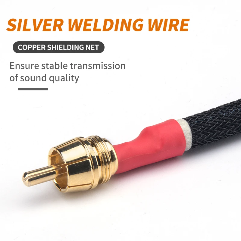 Amplificador de audio Monster fever de alta fidelidad, cable de audio RCA, amplificador de tubo de CD, cable de señal de loto Doble