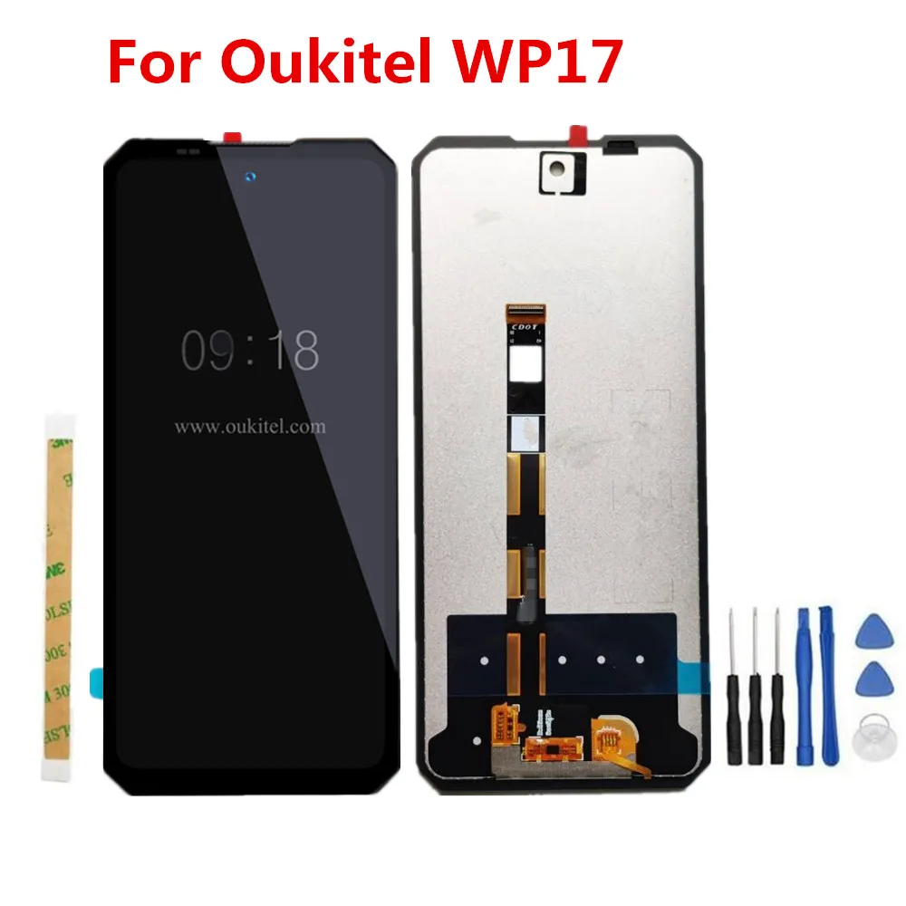 Nowy oryginał dla Oukitel WP17 telefon komórkowy wyświetlacz LCD ekran Digitizer zgromadzenie Panel dotykowy naprawa szkła części zamienne