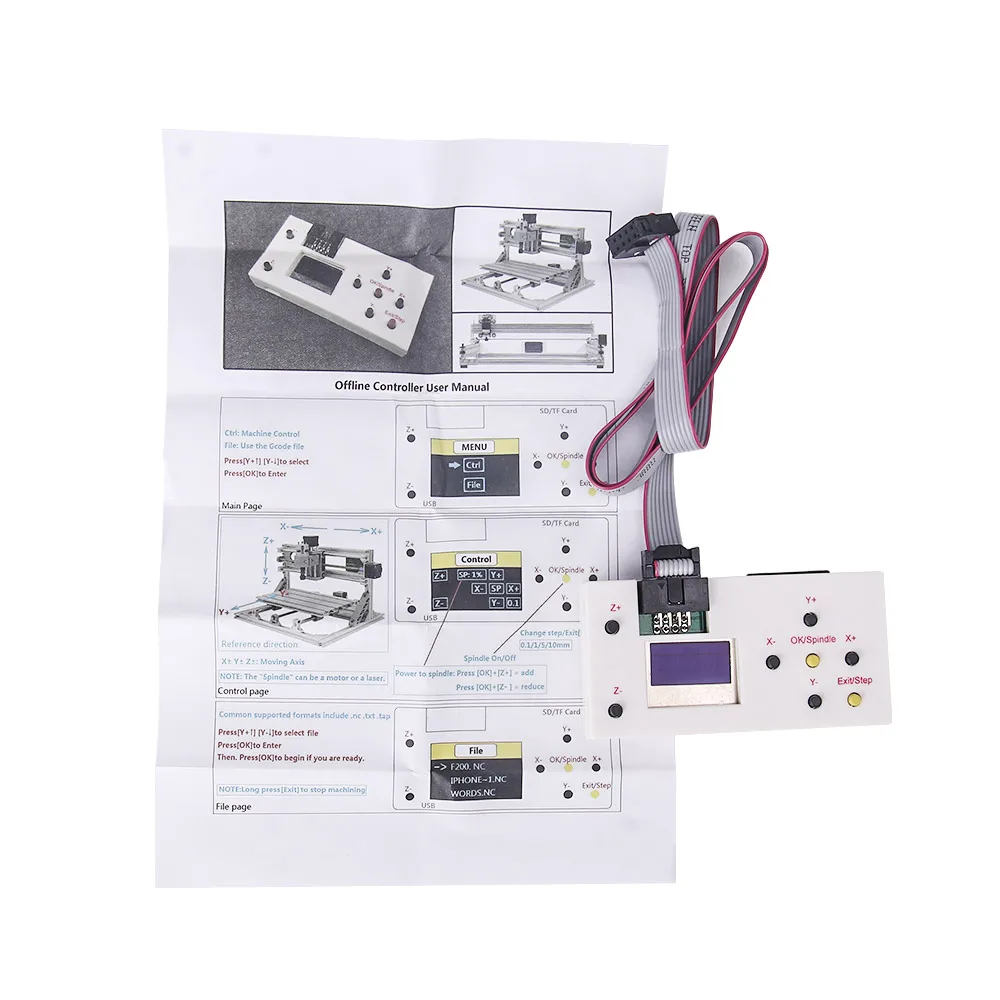 Upgraded 3 Axis Offline Controller Board GRBL USB Port CNC Engraving Machine Control Board For 2017,1610,2418,3018 Machine