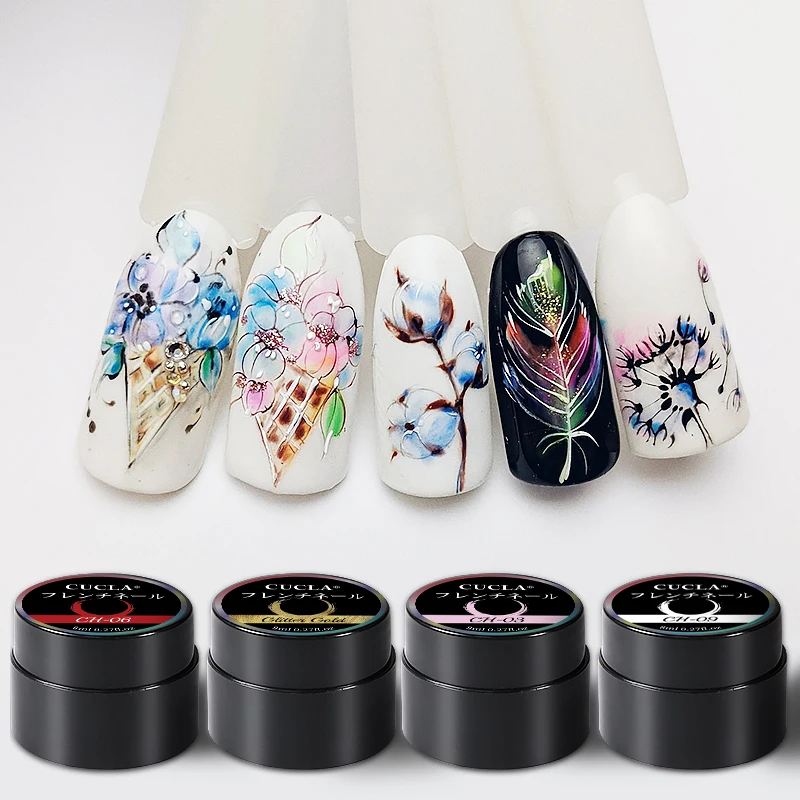 Nail Painting Gel Painting Flower Drawing Line Gel 12 Colors Nail Accessories Nail Art Design Soak Off Uv Led Gel Manicure