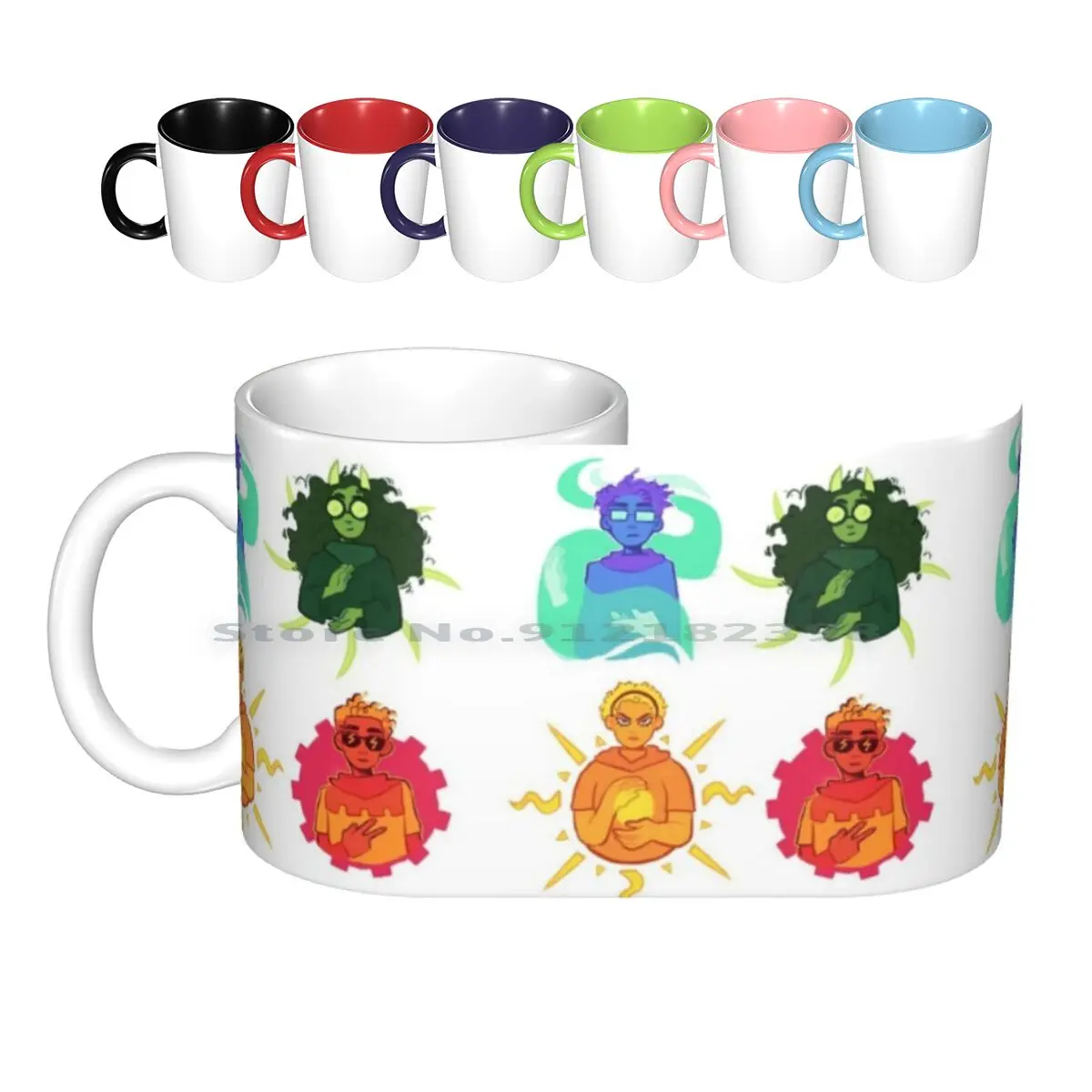 The Homestuck Beta Kids Ceramic Mugs Coffee Cups Milk Tea Mug Homestuck John Egbert June Egbert Rose Lalonde Dave Strider Beta