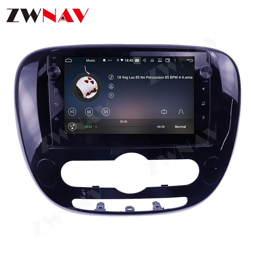 IPS GPS Navigation Touch Screen Car DVD Player Android 10 4+128G For Kia Soul 2 2013-2018 Auto Radio Multimedia Heard Unit