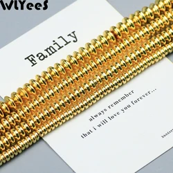 oval plated Hematite Stone Beads Silver Colour Flat Round Spacer Loose Bead 4 6 8mm Bracelet Pendant for jewelry Making DIY