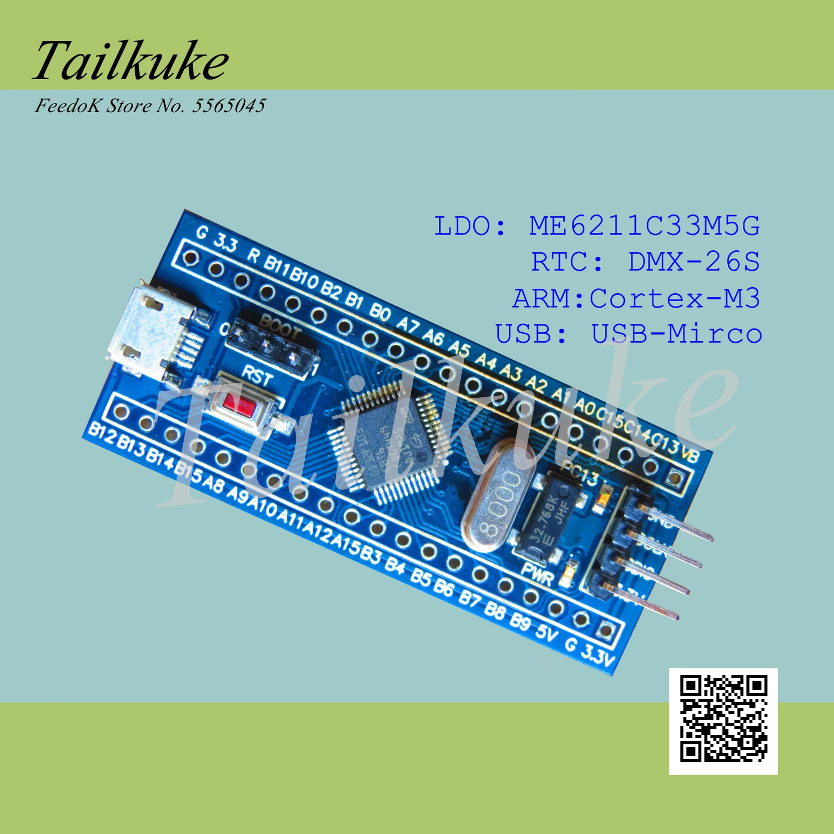 GD32F103CBT6 Core Board Large-capacity Development Board GD32F103 Minimum System CBT6 Replaces STM32