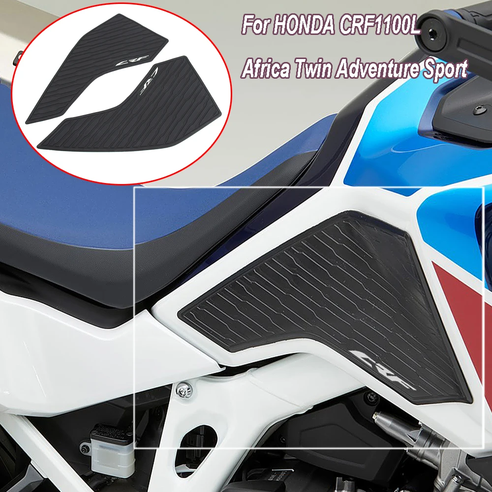 

Motorcycle NEW For Honda CRF1100L Africa Twin Adventure Sport Non-Slip Side Fuel Tank Stickers Waterproof Pad Rubber Sticker