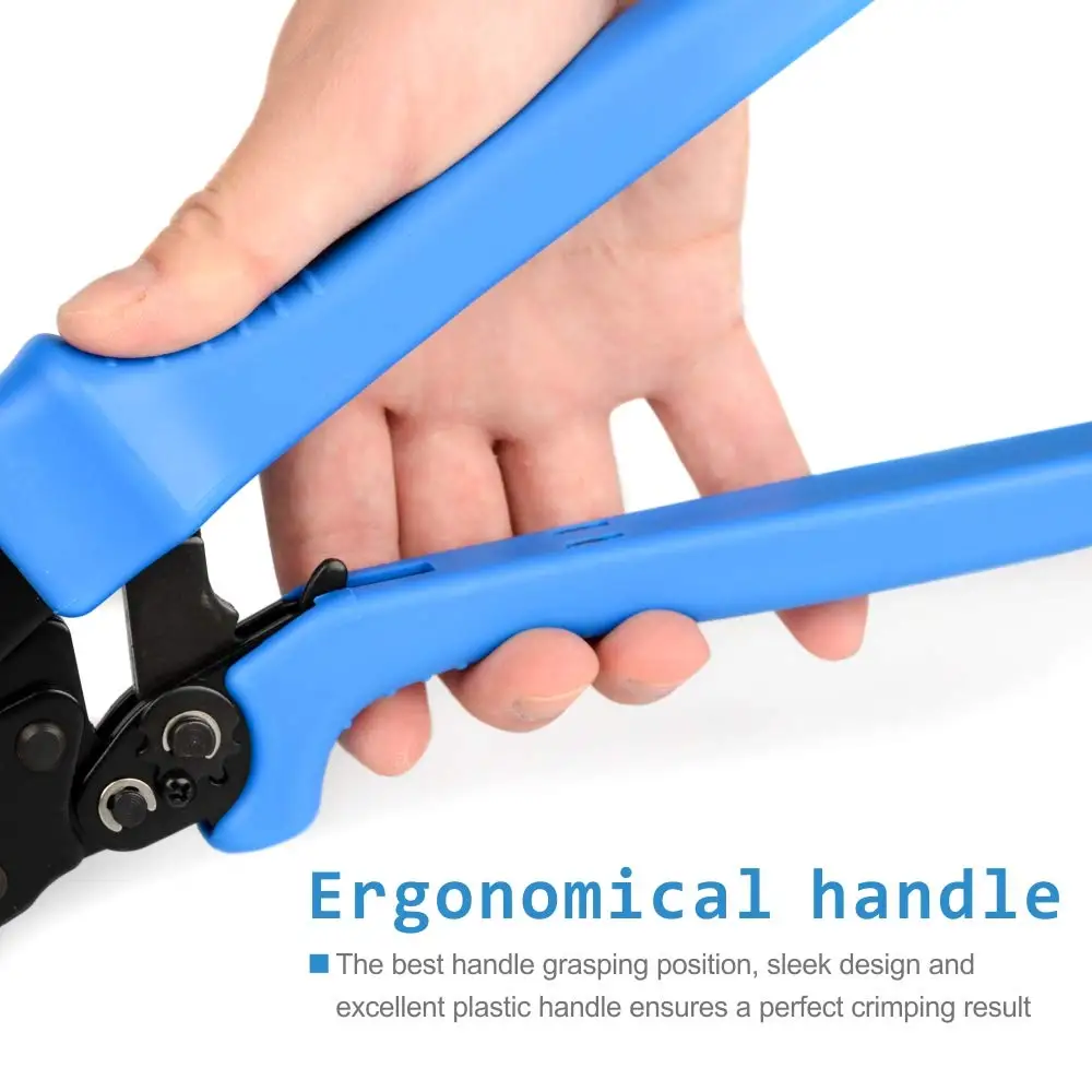 IWISS IWS-1030 Crimping Tools for OT Opening Terminals Capacity AWG11-8 Open Barrel Connectors Cable Lug Crimper Pliers