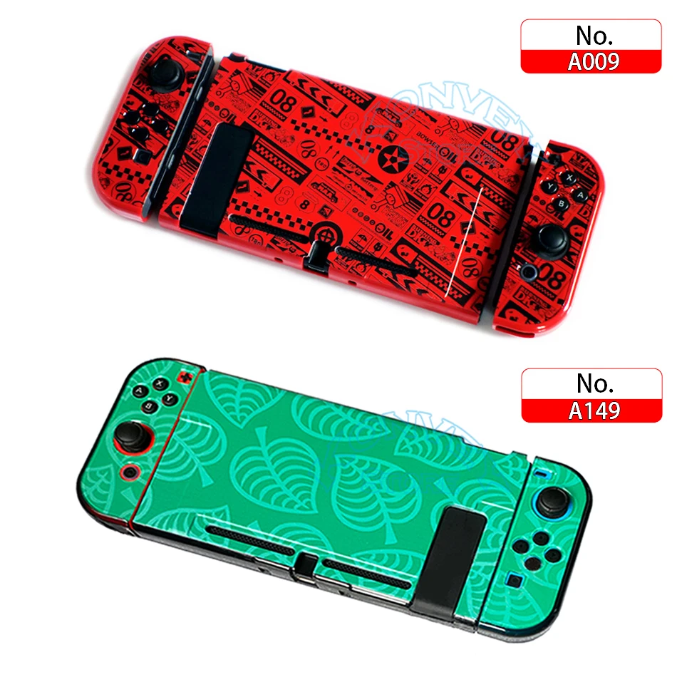 Funda rígida colorida para Nintendo Switch, carcasa con patrón de tema NS, carcasa de piel de color para consola Nintendo Switch, acoplamiento directo