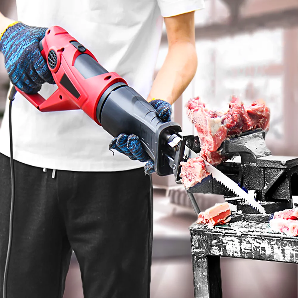 220V Elettrico Macchina di Taglio di Carne Congelata Macchina di Taglio Osso Famiglia Zampe Bistecca Costole Congelati Pesce A Base di Carne di Taglio Strumento di 950W