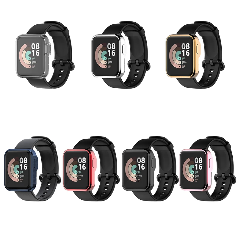 TPU Case For Xiaomi Watch Lite / Redmi Smartwatch Screen Protector Anti Scratch Shock-Proof Cover Bumper Accessories