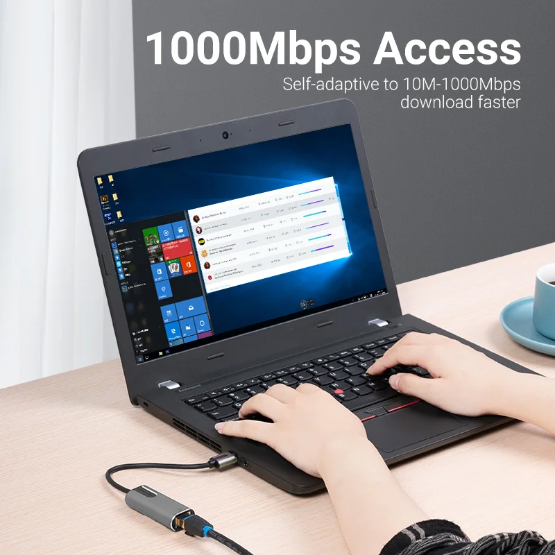Vention USB Ethernet-адаптер HUB USB-сетевая карта к RJ45 Speed 1000M Lan-адаптер для Windows Mac Xaiomi Ethernet USB-адаптер