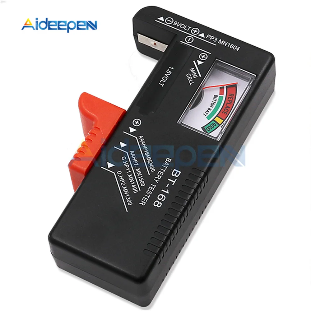 BT-168D Digital Battery Capacity Tester Checkered Charge Indicador de Bateria Electronic Test Equipment Internal Battery Tester