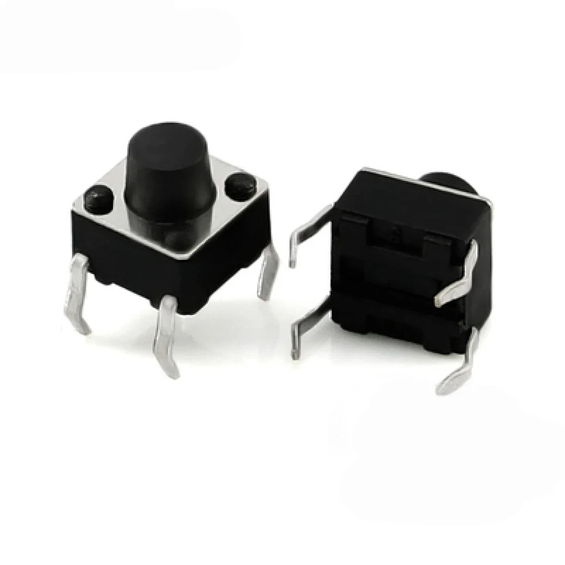 20 unids/lote 4,5*4,5mm Panel PCB interruptor momentáneo juguete interruptor Mini botón DIP lado 4Pin * 4,5*4,5*3,8/4,3/4,5/5/6/7/8mm
