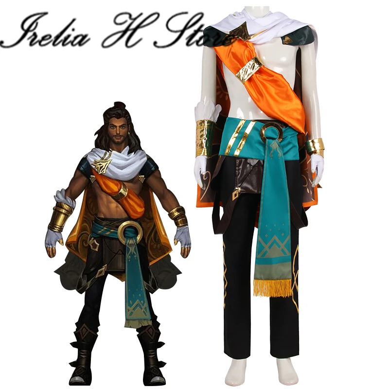 Irelia H Store Game LOL the Rogue Sentinel Akshan Cosplay Costume Halloween Costume Can Custom made size