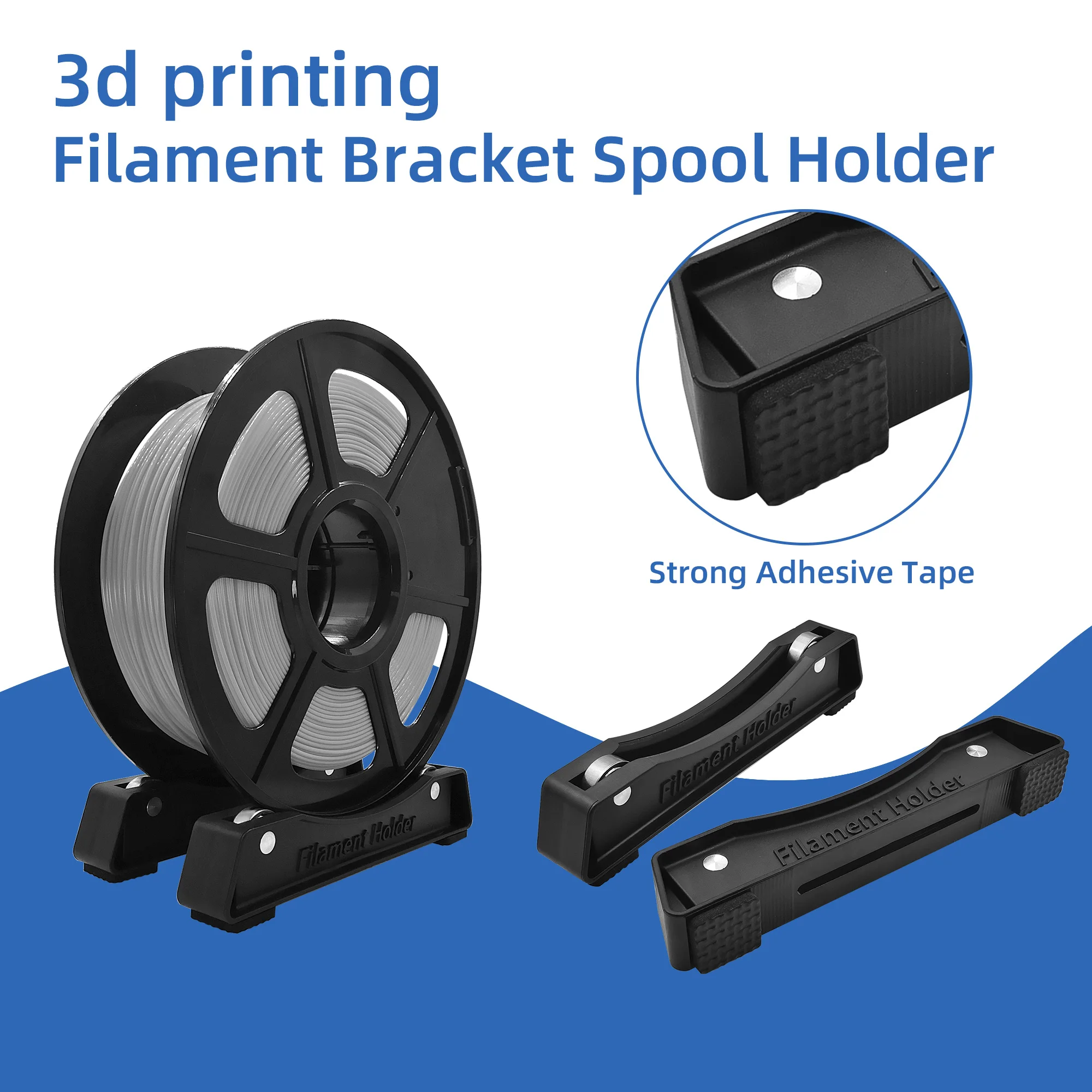 2Pcs Tabletop Filament Bracket Spool Holder Shelves Fixed Seat For 3D Printer Accessories ABS PLA TPU Printing Material Rack