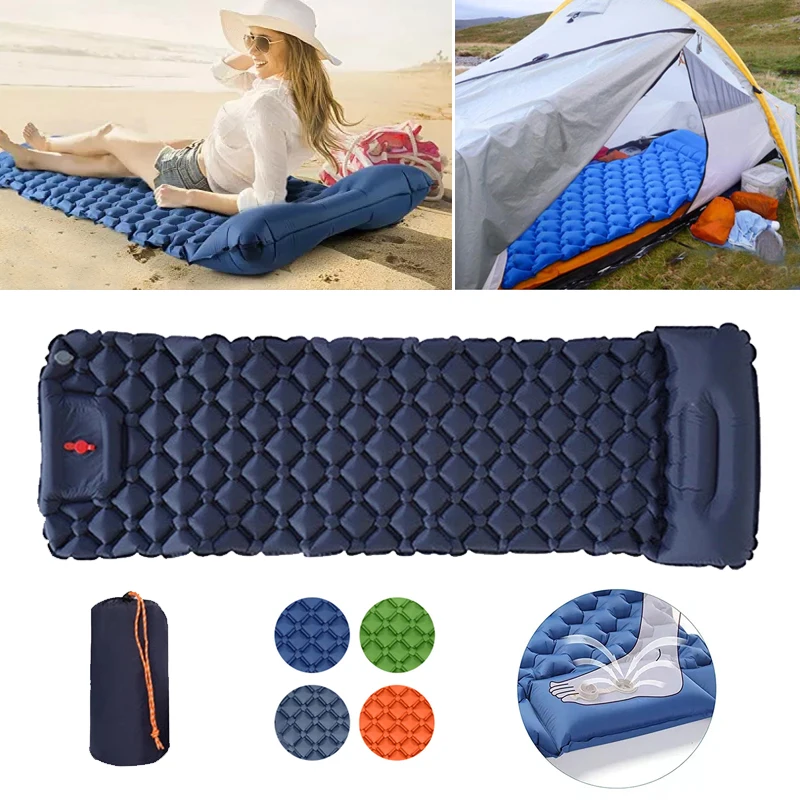 

Ultralight Self-Inflating Mat Inflatable Tourism Camping Mattress Folding Travel Mat Beach Tourist Equipment Outdoor Recreation