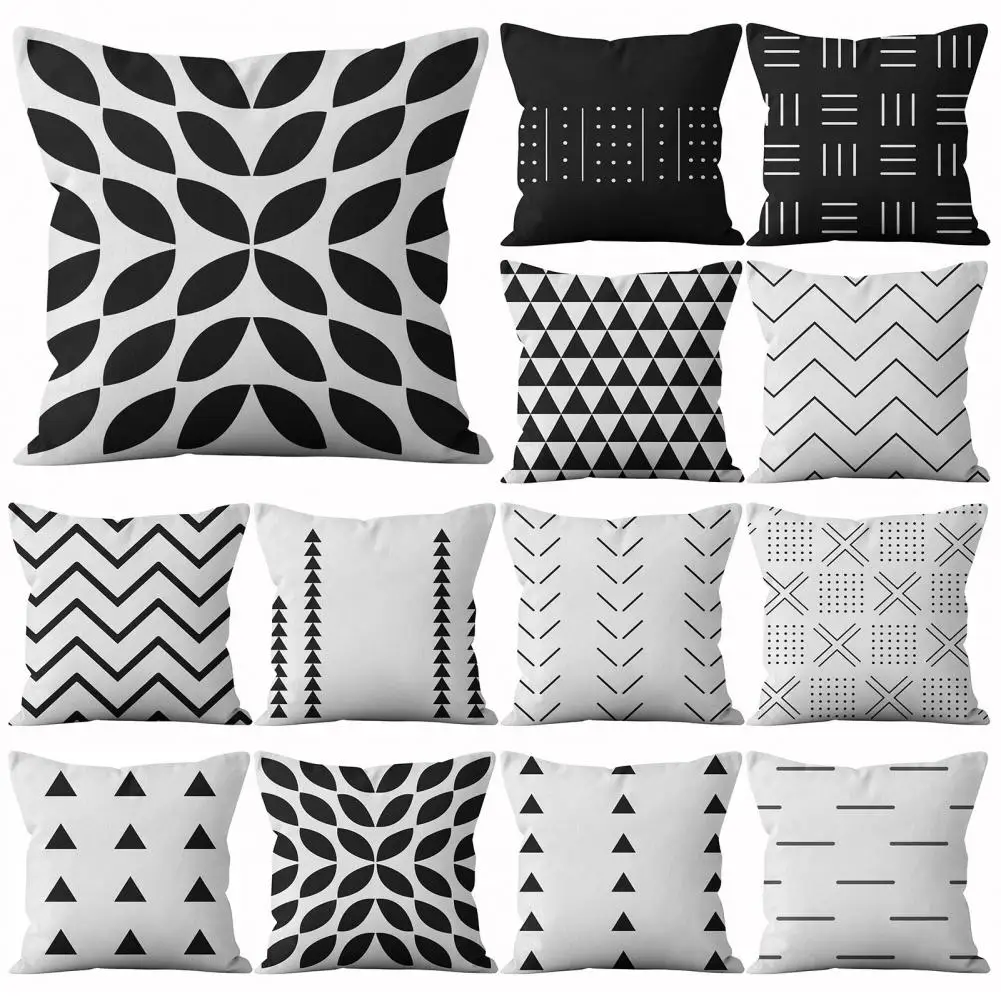 Federa motivo geometrico decorazione mobili poliestere soggiorno divano cuscino Slip per camera da letto