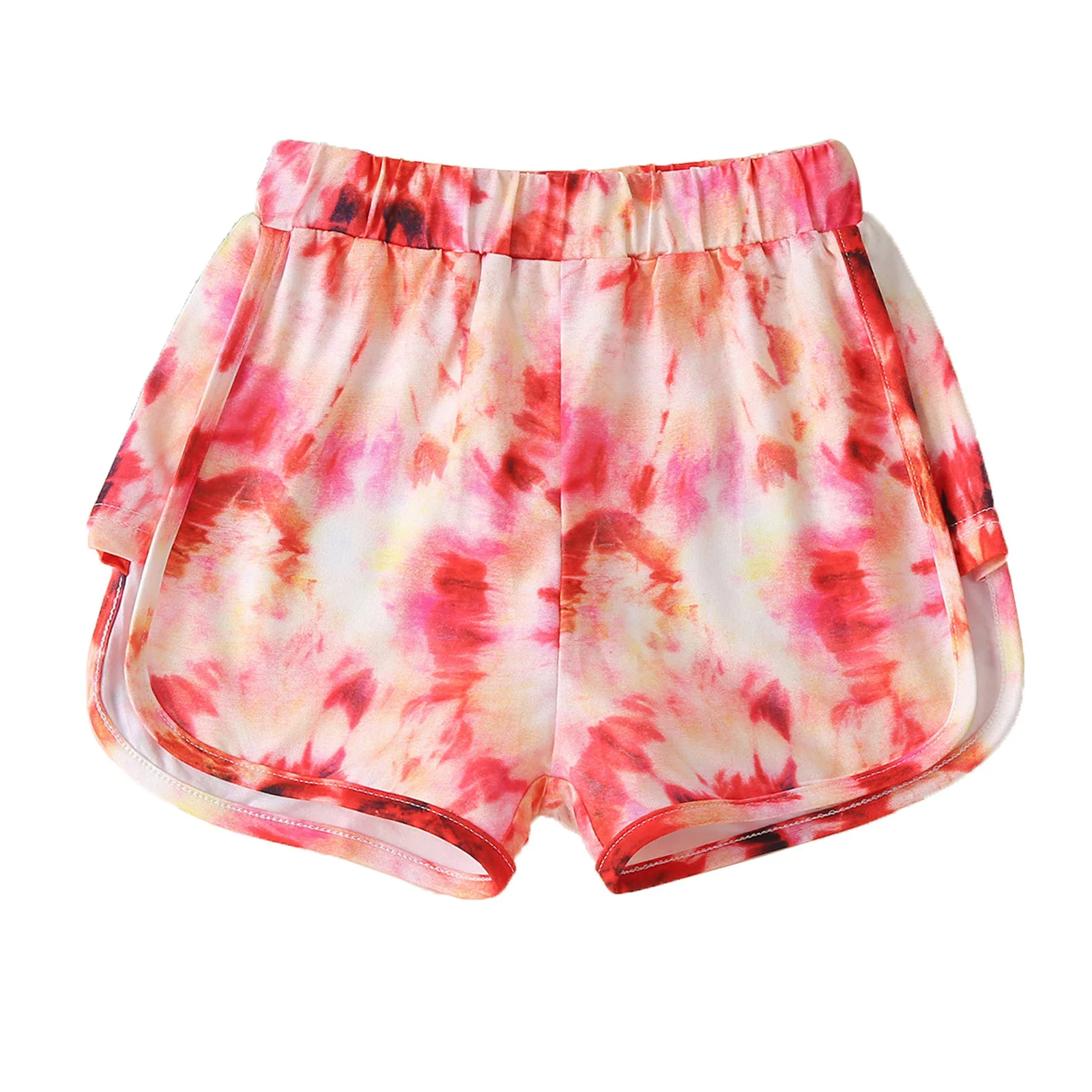 

Summer Baby Girls Shorts Cotton Kids Tie-Dye Print Casual Loose Short Pants Girls Gym Workout Yoga Running Sports Shorts 18M-6Y