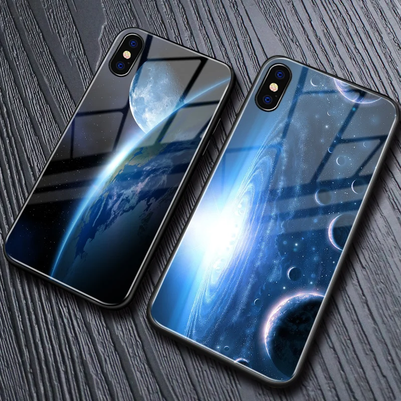 For Samsung Note20  Case Tempered Glass Case Hard Back Cover Gorgeous For Samsung S8 S9plus S10 S20pro Note8-20