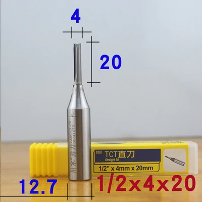 4mm-8mm Chuanmu TCT Double Edge Straight Knife Special for MDF 1/2 Shank（12.7mm） Trimming Machine