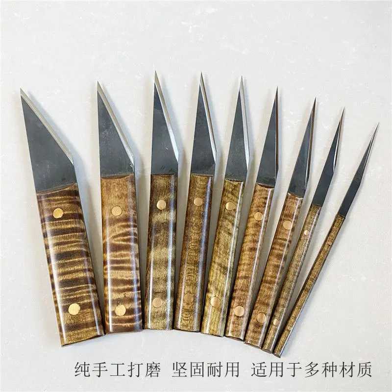 9pcs different repair luthier dedicated tool,#65 high-speed HSS steel graver