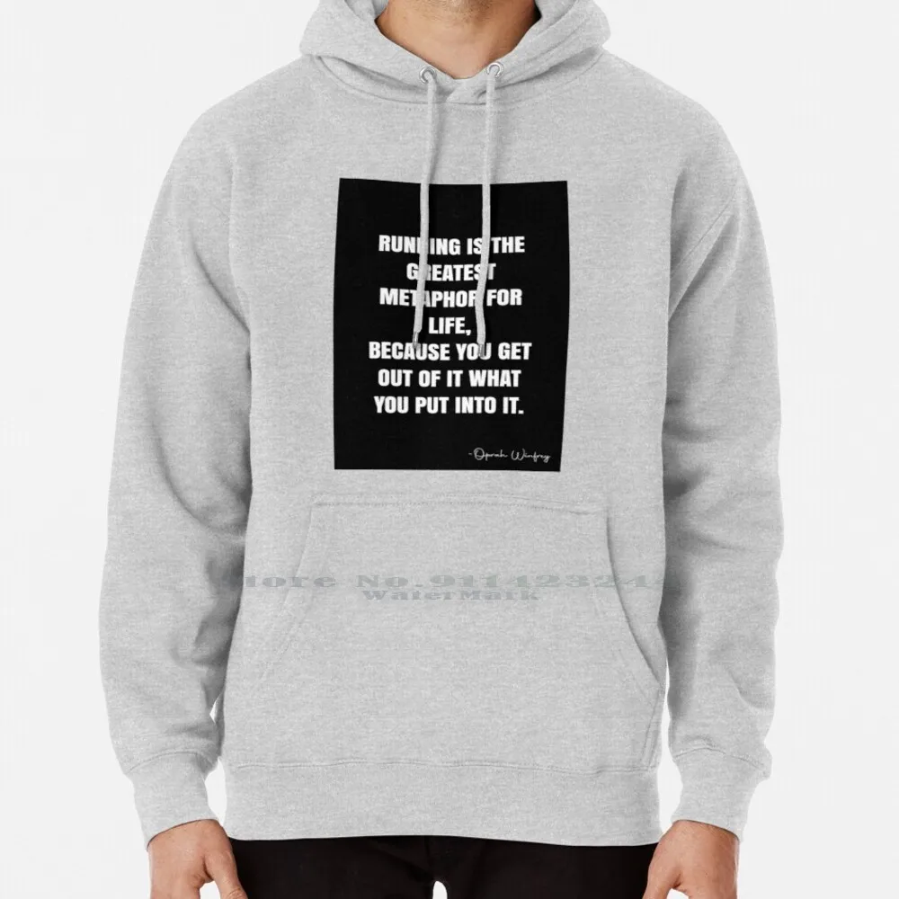 Бег-самая лучшая Metaphor для жизни, потому что вы получаете от нее то, что вставляете в нее.-цитата Oprah winподпись-постер Qwob