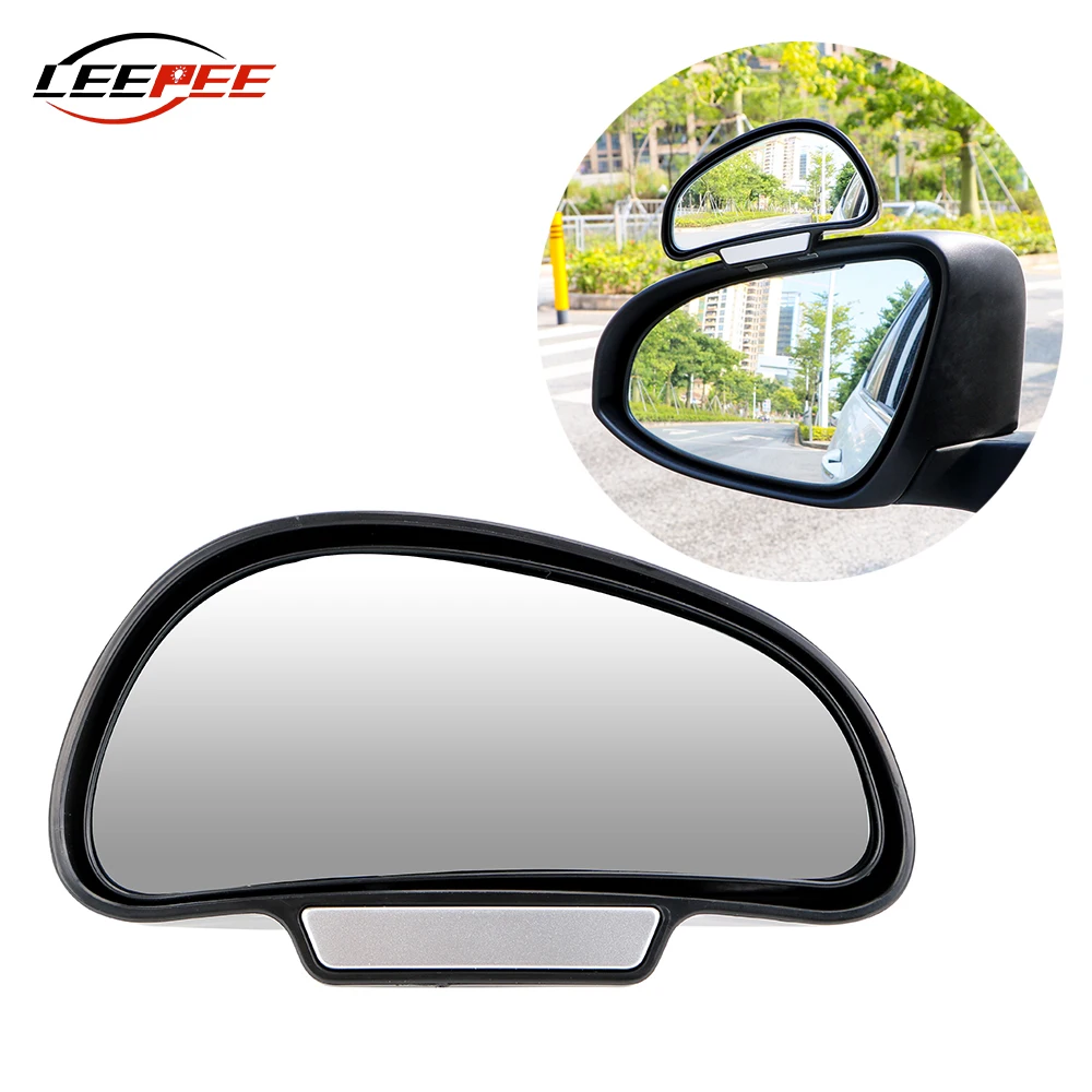 2pcs Car Rear View Mirror Auxiliary Blind Spot Dead Angle Monitor Parking Assist PDC Set Auto Accessories Universal Convex Glass