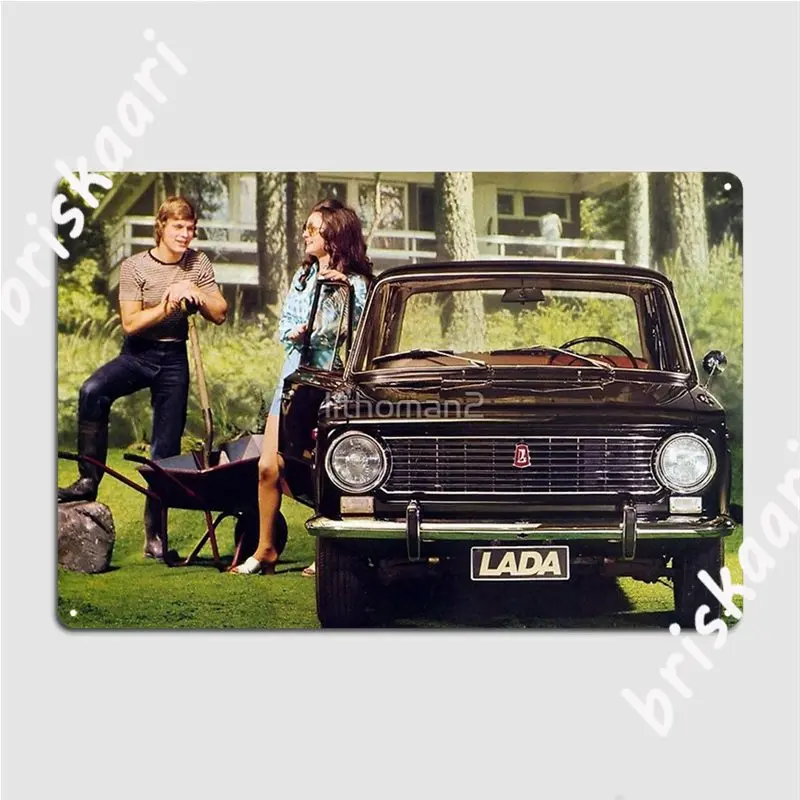 Lada Ziguli 1600 Ls Soviet Metal Signs Cinema Living Room pub Garage Printing Garage Decoration Tin sign Posters