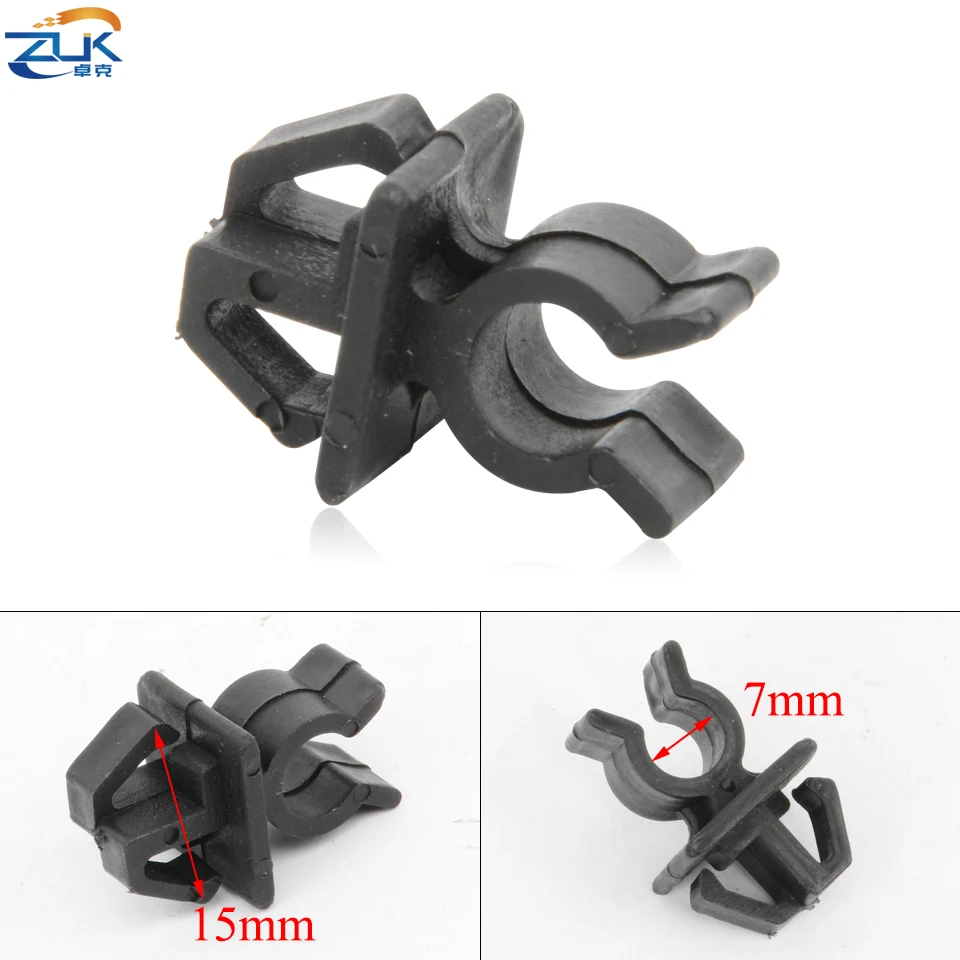 Zuk clipes universais para capô de motor de carro, 7mm, para honda civic accord crv fit jazz city jade hrv vezel, prendedor de suporte para capô