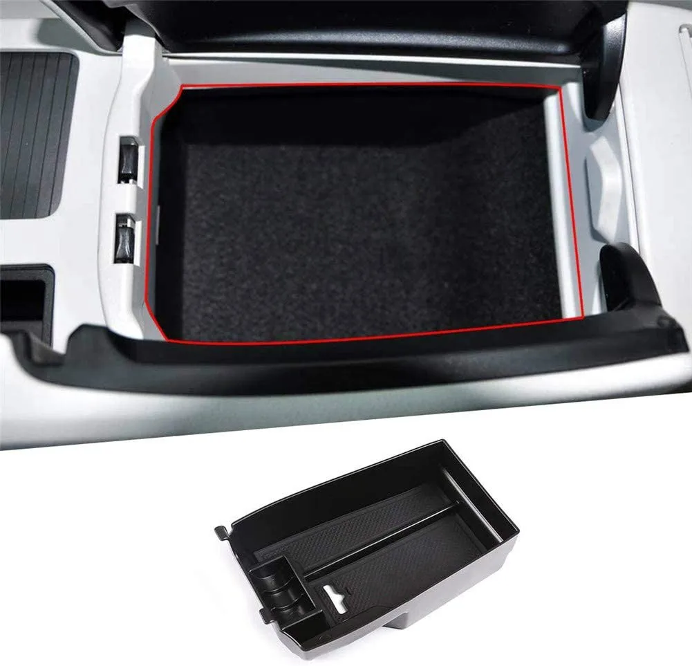 For Mercedes-Benz C Class W204 C180 C200 C260 C300 2008-2013, ABS Plastic Central Armrest Storage Box