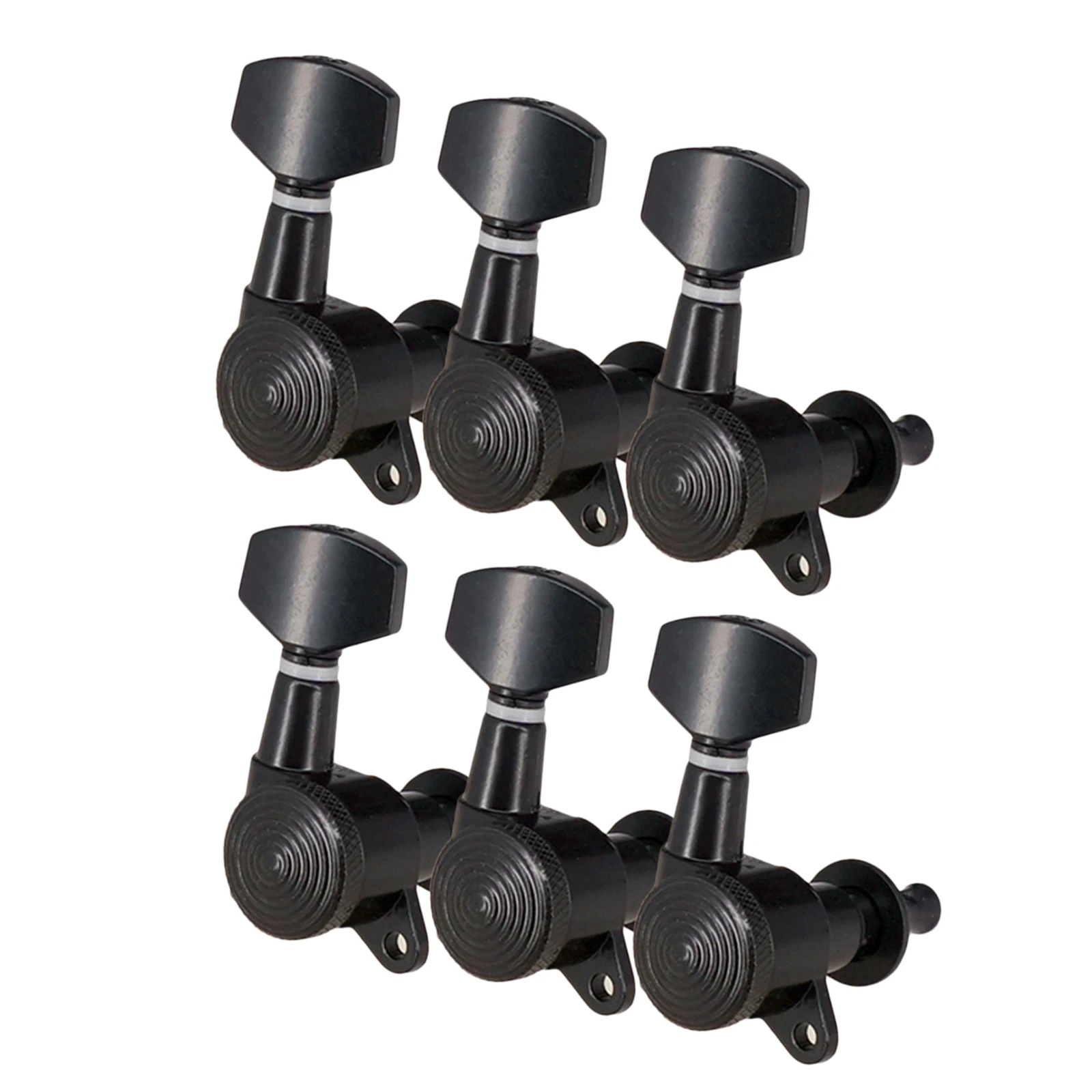 Electric Guitar String Locking Tuning Pegs Tuner Machine Heads 6R Black Set