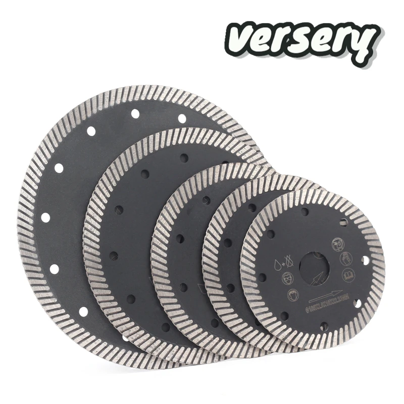 Versery 105-230mm Hot Pressed Sintering Diamond Saw Blade Cutting Disc For Tile Marble Granite Brick Concrete Masonry