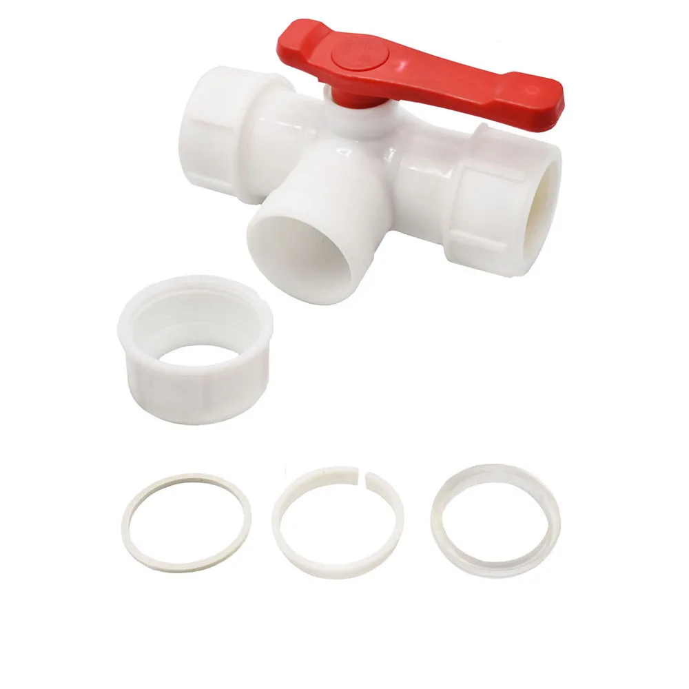 20/25/32/40/50/63mm PVC PE Tube Tap Tee Water Splitter Plastic Quick Connector Garden Tap Farm Irrigation Water Pipe Fittings