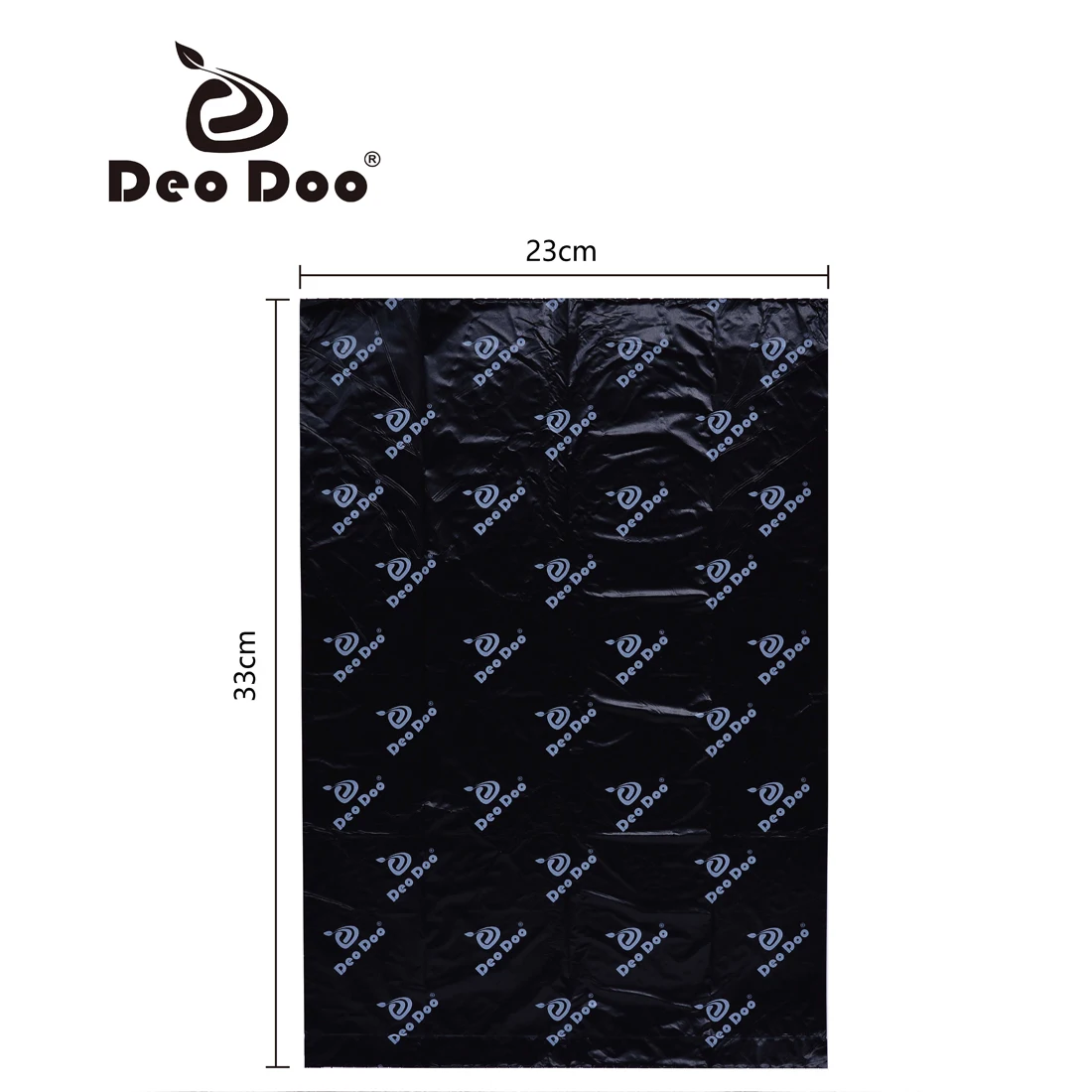 DeoDoo Dog Poop Bags Biodegradable Extra Thick Strong Biobase Earth-Friendly Doggie Black Cat Waste Bags