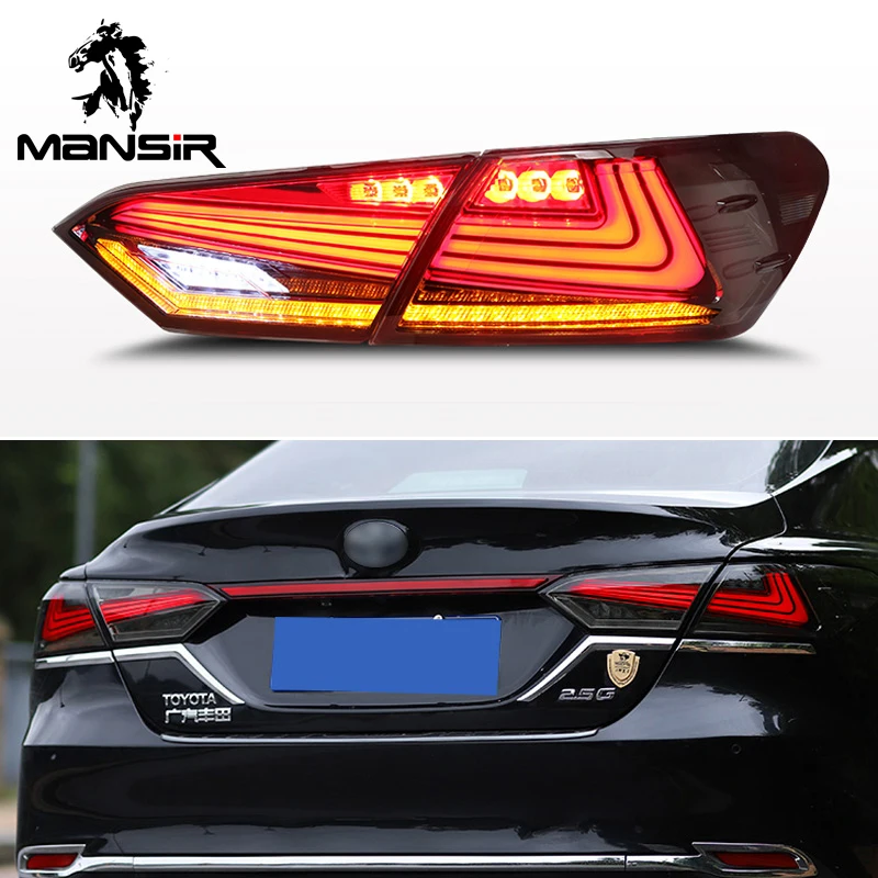 Car LED Tail Light For Toyota Camry SE XSE 2018 2019 2020 Rear Running Light Brake Reverse Lamp Dynamic Turn Signal Taillight