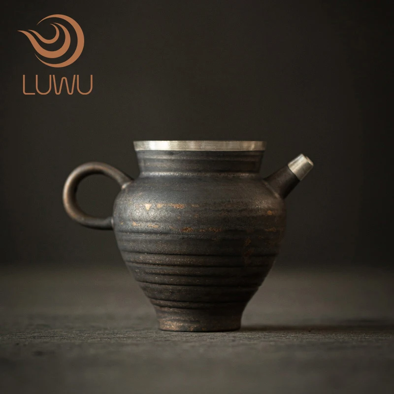 LUWU ceramic tea pitchers chahai silvechinese kung fu tea accessories 200ml