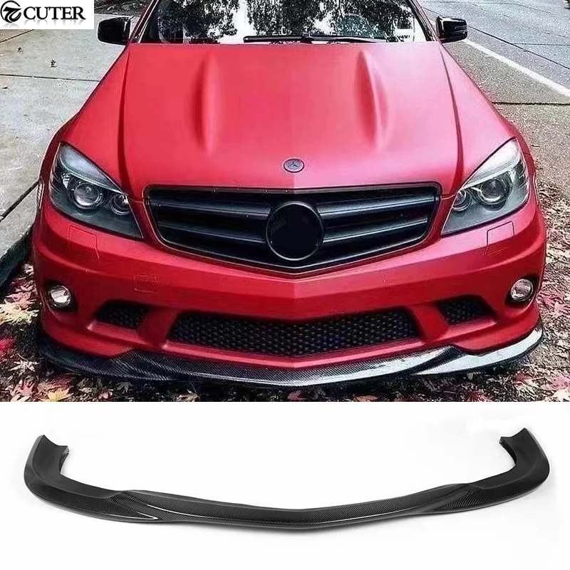 

W204 C63 AMG Carbon Fiber Car Front Bumper Lip Splitter for Mercedes-benz W204 Car Body Kit 08-11