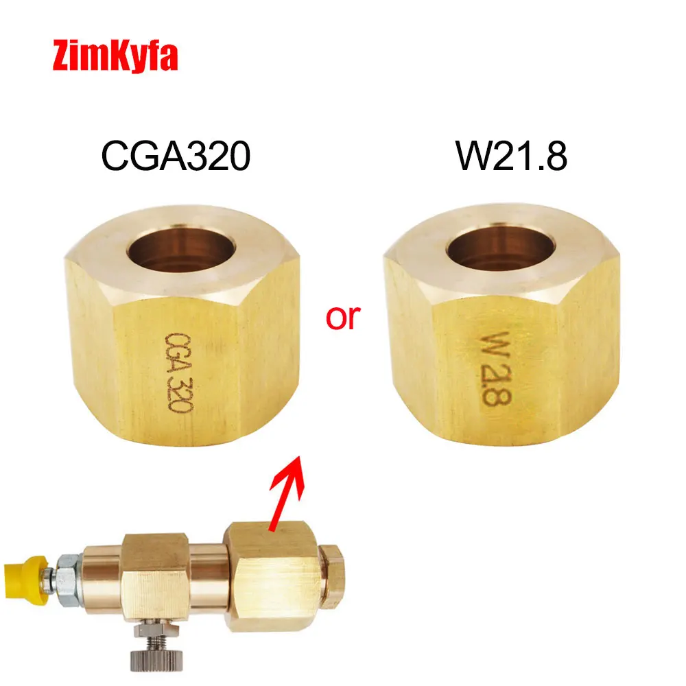 W21.8-14 or CGA320 Screw Nut for SodaStream Sparking Water Soda Maker External Hose Adapter