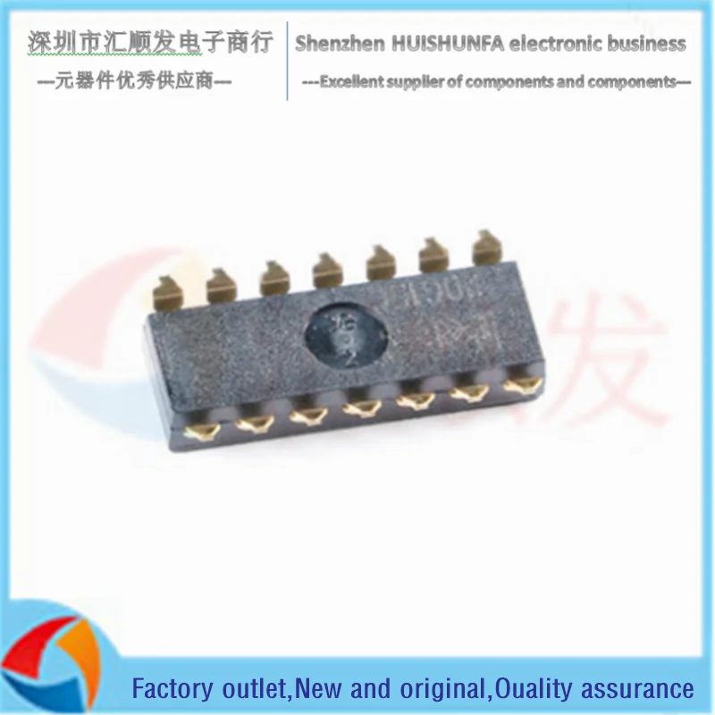 DSIC07LSGET-Interruptor de paso de 2,54mm, chip de alta presión de 7 bits, interruptor de código dip