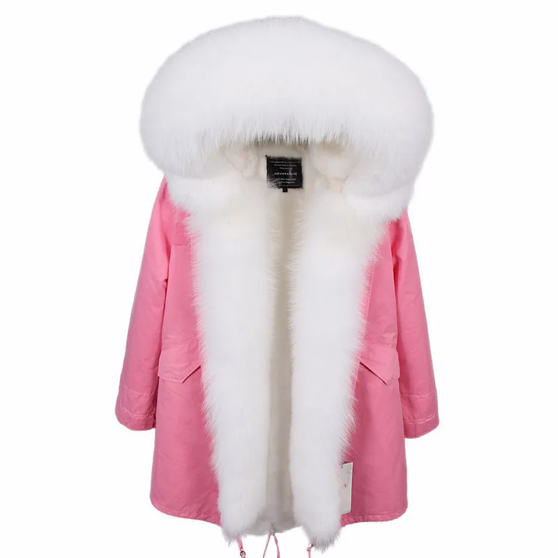 2020 new style fox fur access control fur collar detachable liner plus velvet thick pie overcoming jacket female winter