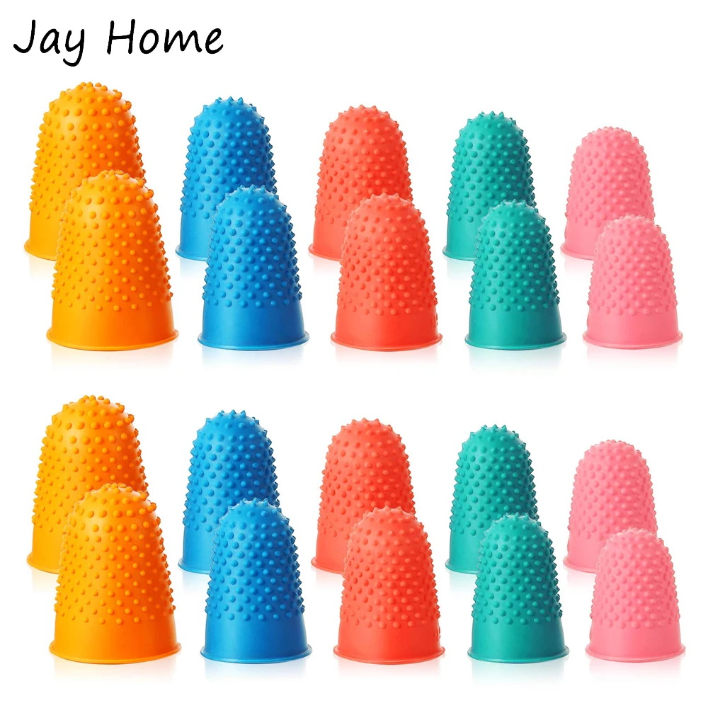 5/2/1Pc Sewing Thimble Hand-Working Sewing Thimble Finger Protector Rubber Fingers Cover Thimble DIY Quilting Sewing Accessories