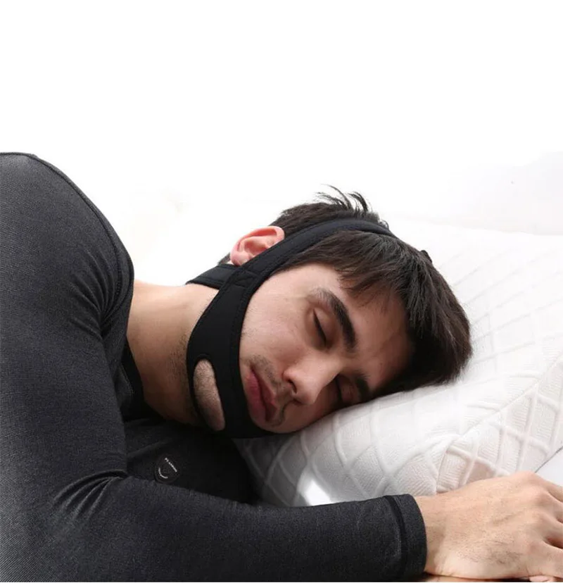 Adjustable New Neoprene Anti Snoring Strap Stop Snoring Chin Strap Snoring Mouth Guard Snoring Treatment Snore Relieve for Sleep