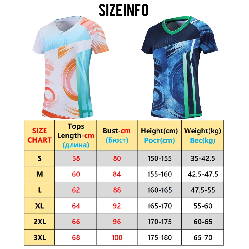 2022 Sports T Shirt Badminton Women Workout Tennis Quick Dry Fitness Training Tshirts 3D Prints Ping Pong Jerseys