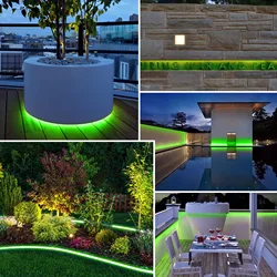 Outdoor IP67 COB LED Streifen Wasserdichte Lichter Garten Dekoration Badezimmer Küche 24V Farbe Weiß 480LEDs 8mm diode Band Band