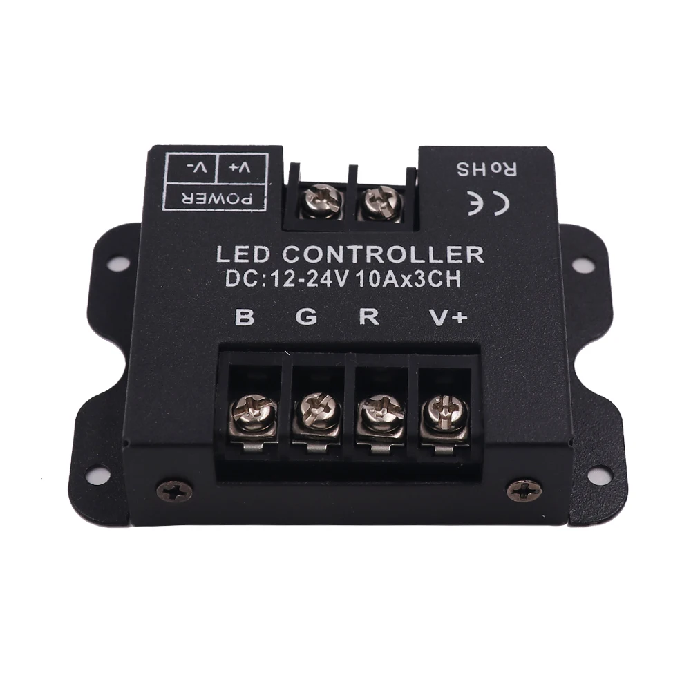 DC12-24V LED RGB Controller with 24Key RF Remote Control 30A 10Ax3CH Wireless RGB Controller for LED Strip Ligth or Modules