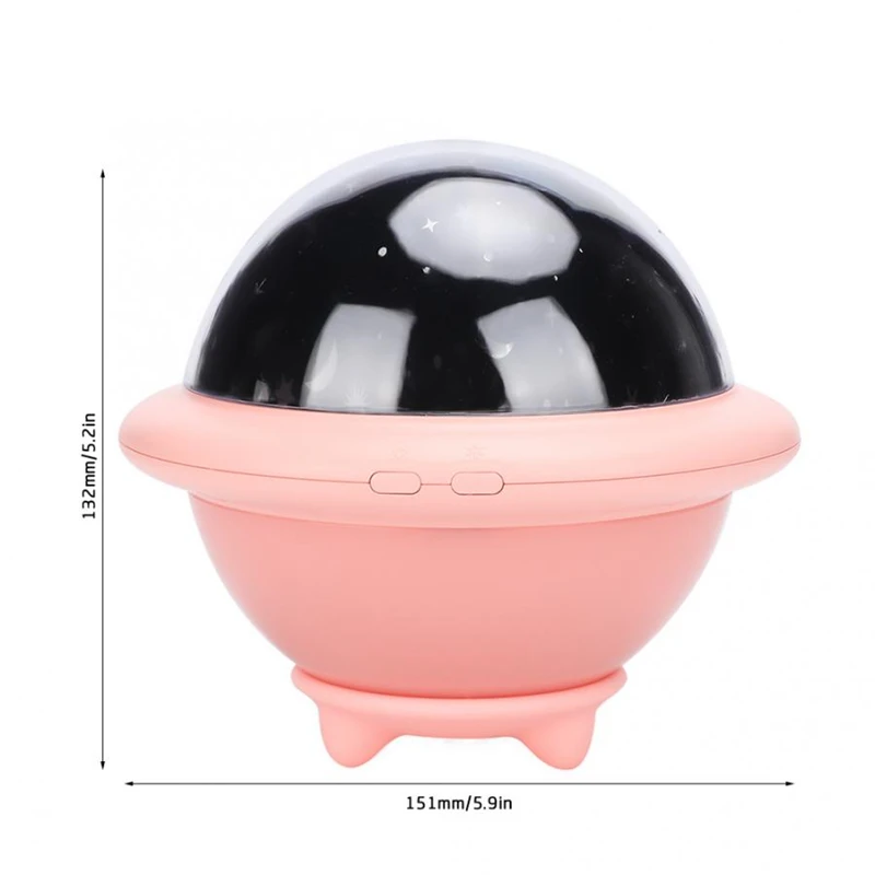 Novelty Star Projector Night Light Astro Sky Projection LED NightLights Lamp Battery USB Cable for Children Party