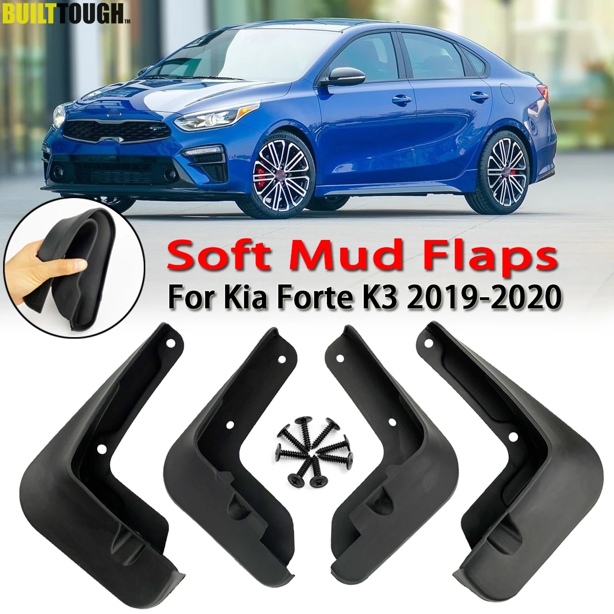 Mudflaps For Kia Forte K3 BD / Cerato / Cerato Vivro 2019 2020 Mud Flaps Splash Guards Mudguards Mud Flap Front Rear Fender